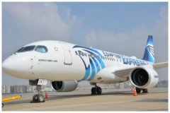 埃及(ji)航空接收其首架空客A220-300飛機(jī)-上海機(jī)場(chang)