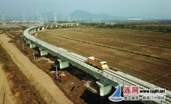 澳大(da)利亞國(guo)際(ji)快遞-連雲港專(zhuan)用(yong)鐵路物(wù)流園支線(xiàn)工(gong)程(cheng)正在(zai)施工(gong) 總工(gong)程(cheng)量已完成(cheng)近